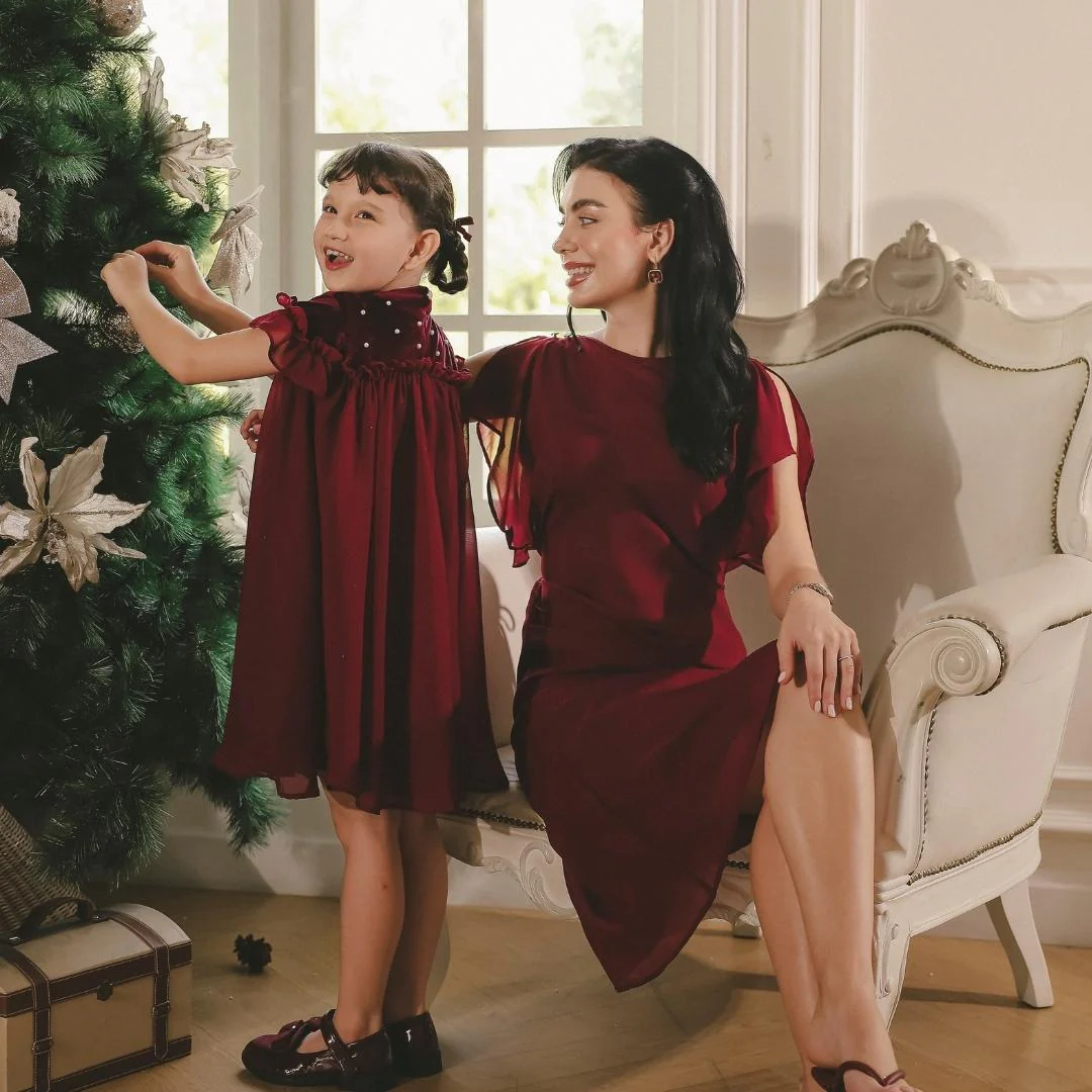 ZIEL KIDS - Stella Dress Terusan Chiffon Premium Couple Mom & Girl - Image 8