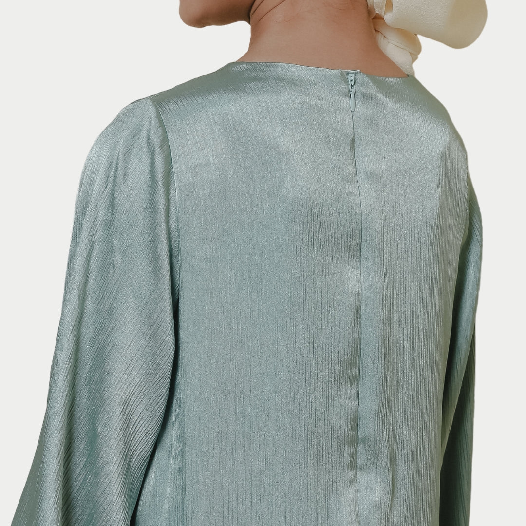 ZIEL KIDS - Alesha Dress Gamis Raya Terusan Brukat Bordir Premium Couple Mom & Girl - Image 7