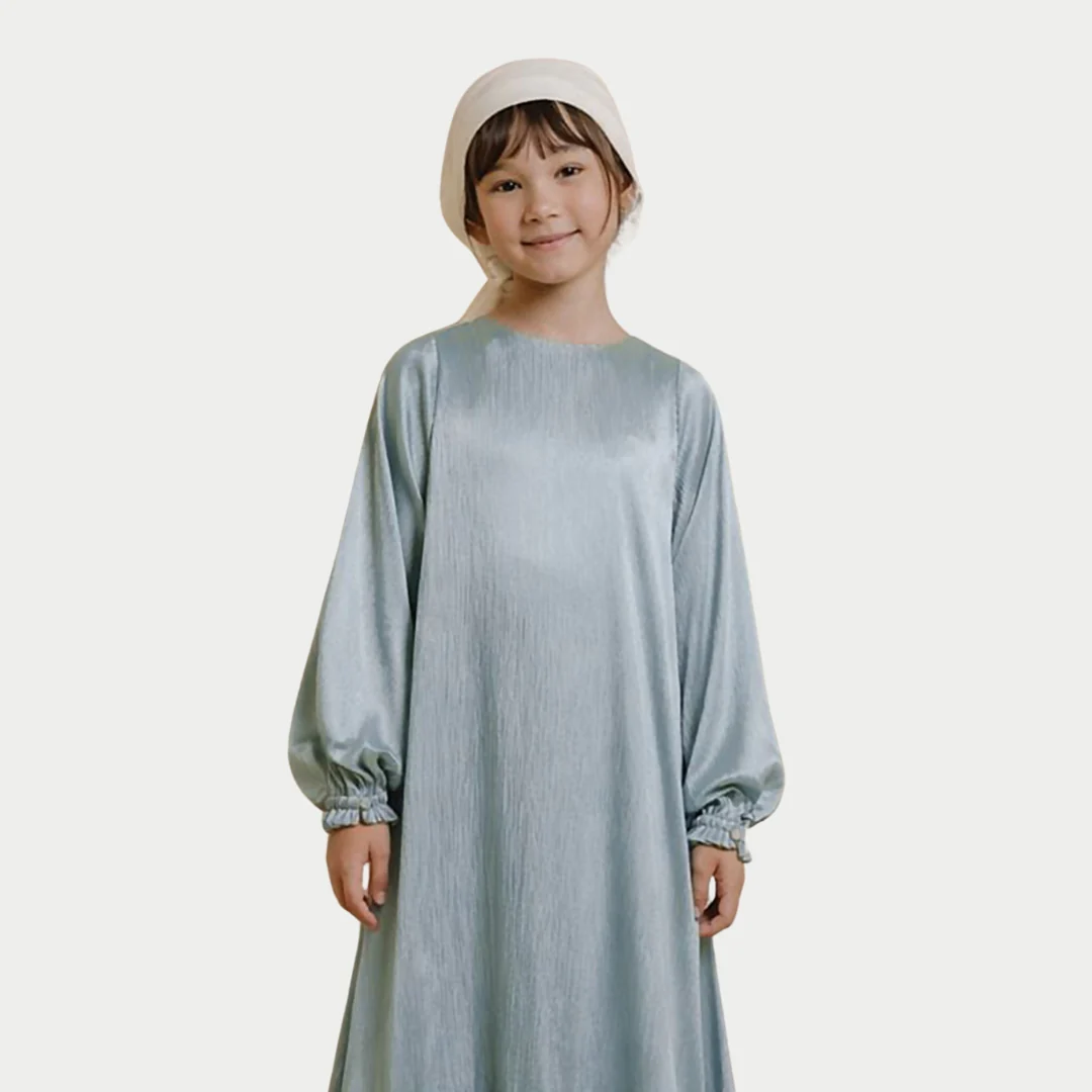 ZIEL KIDS - Alesha Dress Gamis Raya Terusan Brukat Bordir Premium Couple Mom & Girl - Image 9
