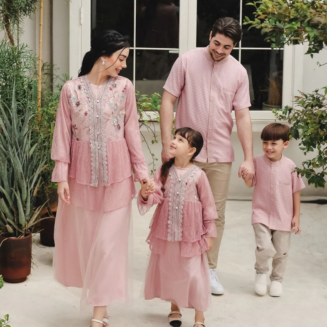 ZIEL KIDS - Ghaida Dress Gamis Raya Terusan Silk Premium Couple Mom & Girl - Image 6