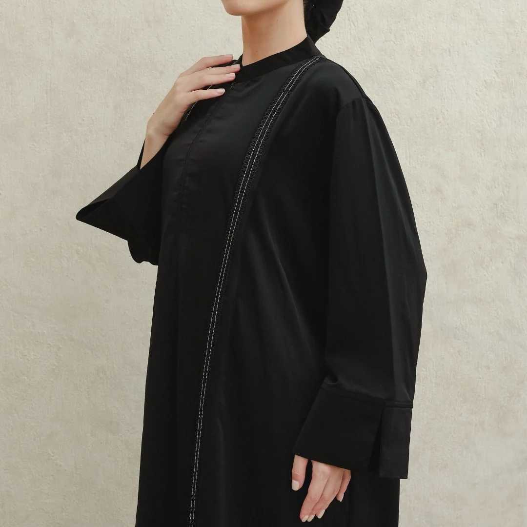 ZIEL KIDS - Hilya Dress Gamis Raya Terusan Silk Premium Couple Mom & Girl - Image 4