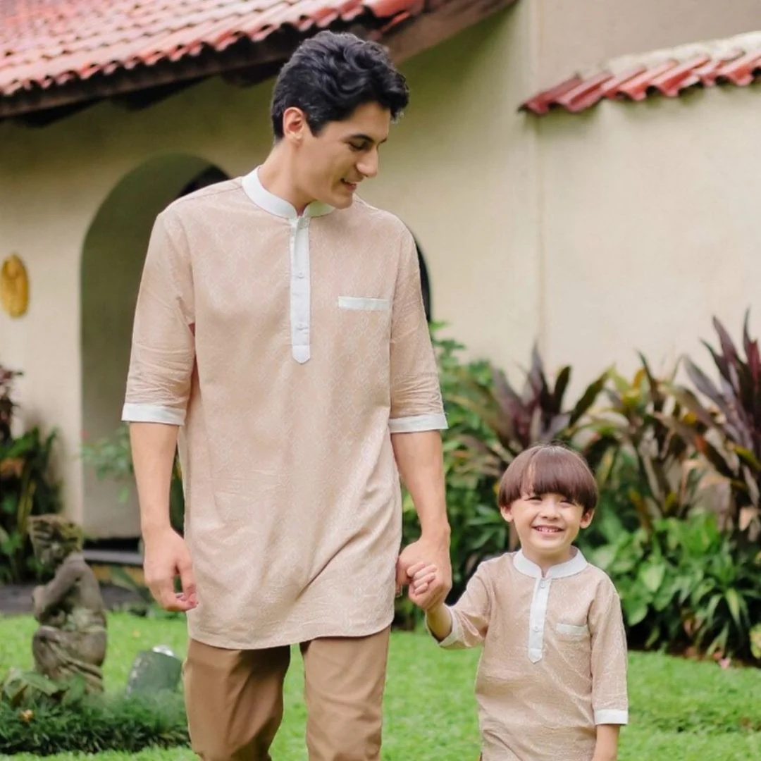 ZIEL KIDS - Nizam Kurta Koko Raya Atasan Katun Premium Couple Dad & Boy - Image 3