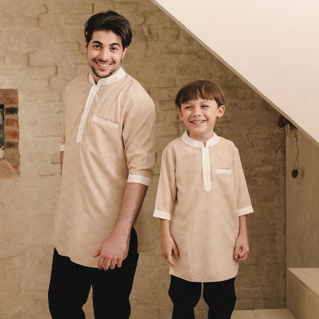 ZIEL KIDS - Nizam Kurta Koko Raya Atasan Katun Premium Couple Dad & Boy - Image 9