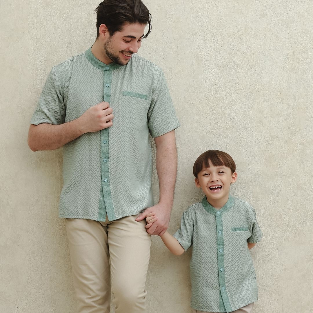 ZIEL KIDS - Arman Koko Raya Atasan Katun Premium Couple Dad & Boy - Image 3