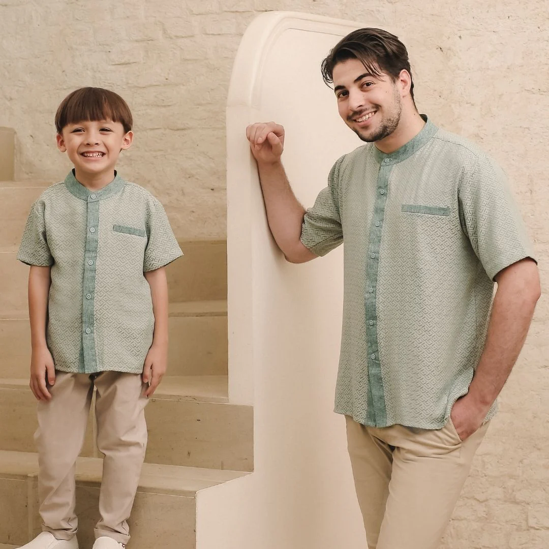 ZIEL KIDS - Arman Koko Raya Atasan Katun Premium Couple Dad & Boy - Image 8
