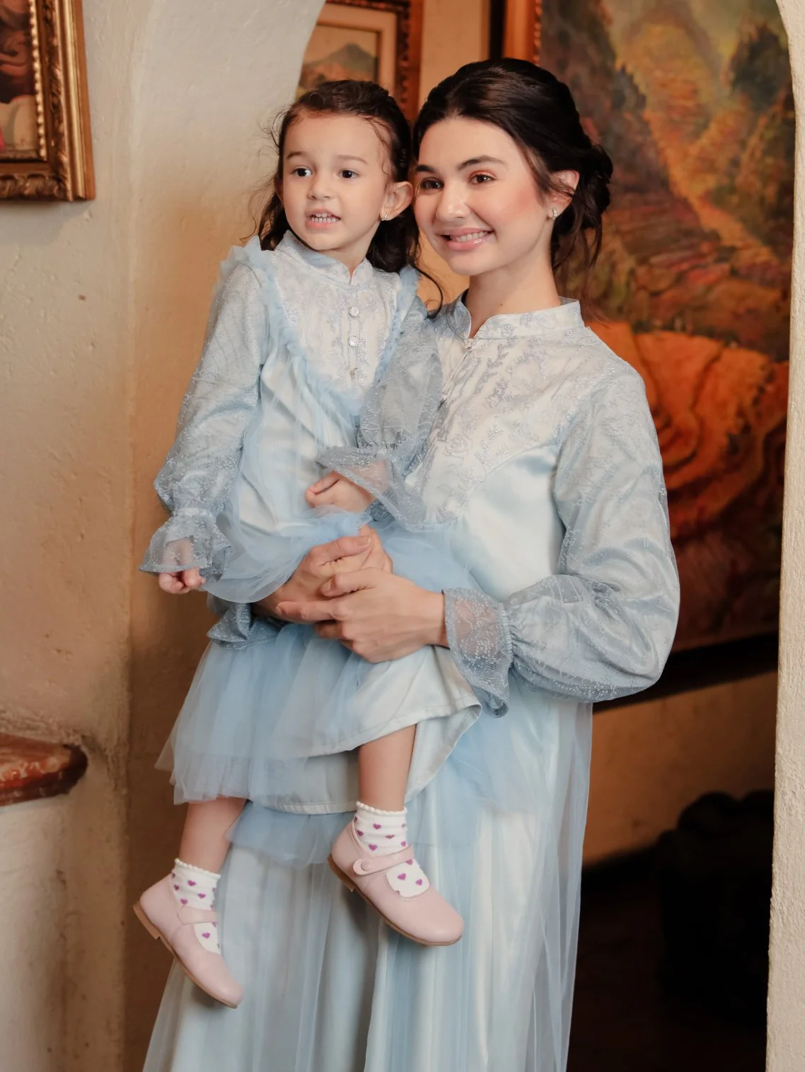 ZIEL KIDS - Najwa Dress Gamis Raya Terusan Satin Premium Couple Mom & Girl - Image 17