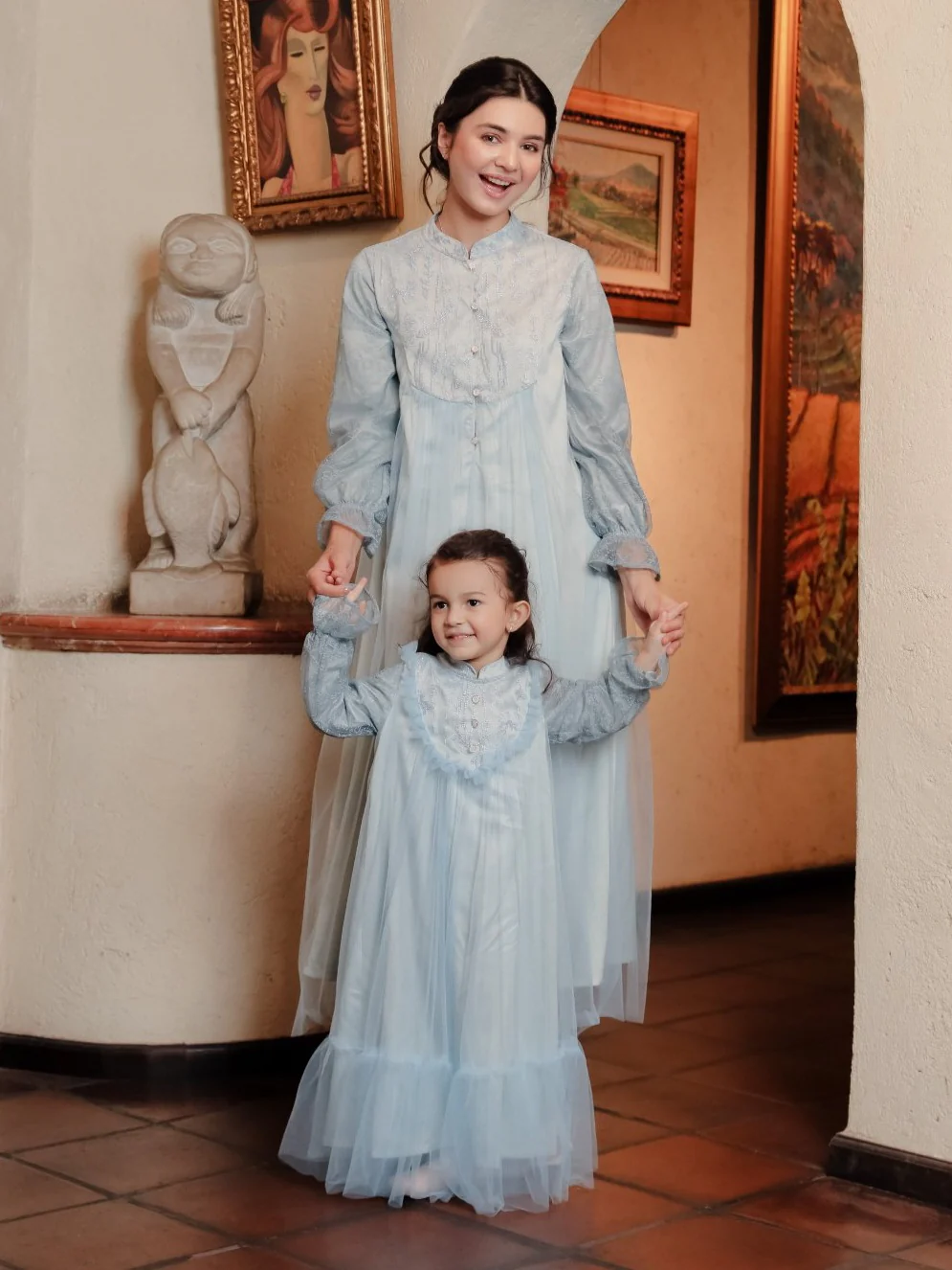ZIEL KIDS - Najwa Dress Gamis Raya Terusan Satin Premium Couple Mom & Girl - Image 18