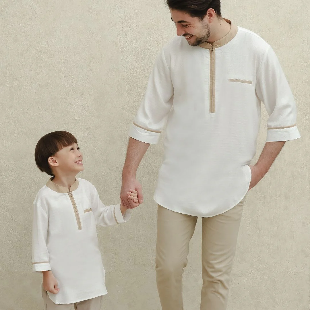 ZIEL KIDS - Zayn Kurta Koko Raya Atasan Katun Premium Couple Dad & Boy
