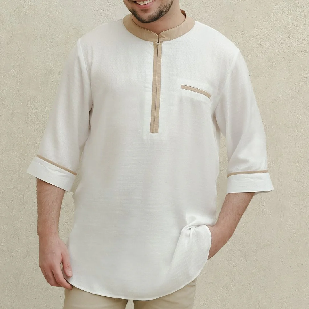 ZIEL KIDS - Zayn Kurta Koko Raya Atasan Katun Premium Couple Dad & Boy - Image 4