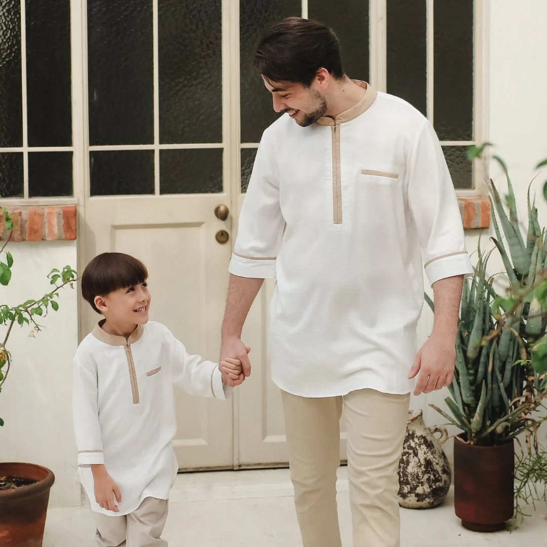 ZIEL KIDS - Zayn Kurta Koko Raya Atasan Katun Premium Couple Dad & Boy - Image 8