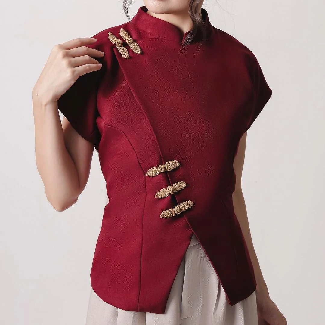 ZIEL KIDS - Aihan Set | CNY 2026 | Setelan Cheongsam Qipao Semiwool Premium | Couple Mom & Girl - Image 6