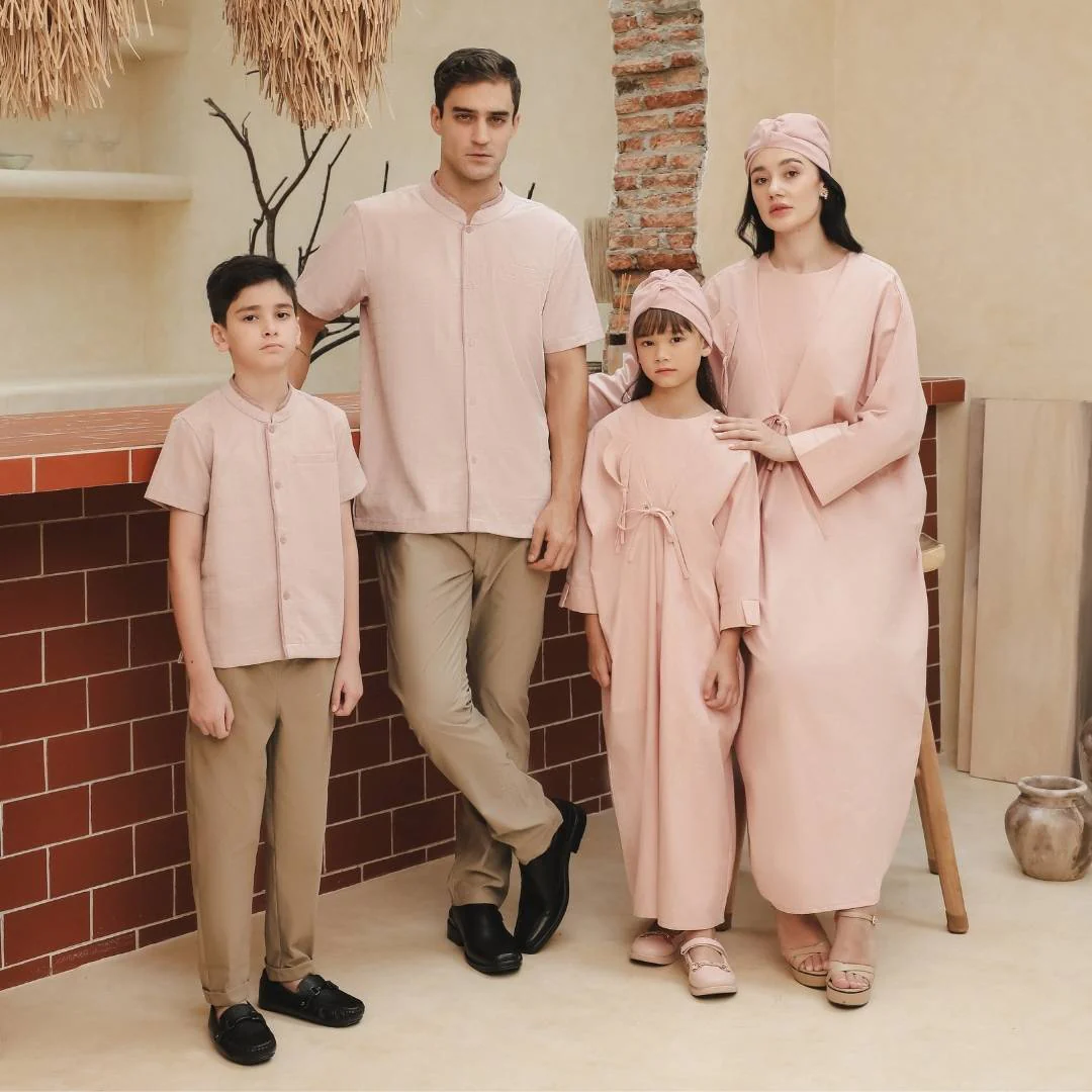 ZIEL KIDS - Ammar Koko Lebaran 2026 Atasan Kemeja Katun Premium Couple Raya Dad & Boy - Image 9