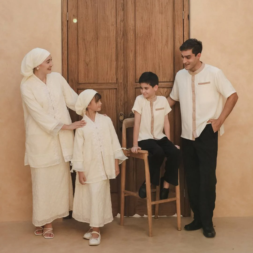 ZIEL KIDS - Arsyad Koko Lebaran 2026 Atasan Kemeja Katun Premium Couple Raya Dad & Boy - Image 8
