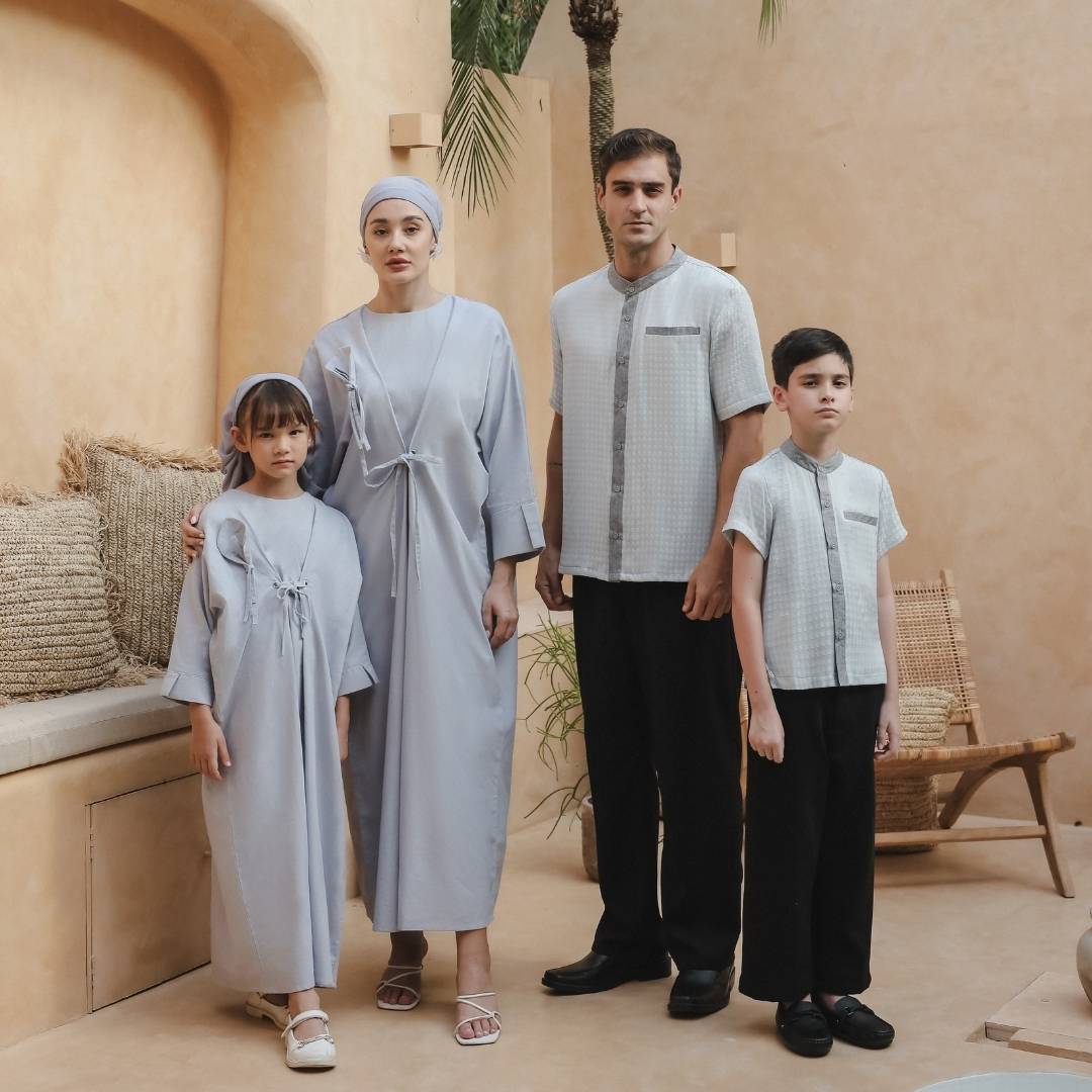 ZIEL KIDS - Arsyad Koko Lebaran 2026 Atasan Kemeja Katun Premium Couple Raya Dad & Boy - Image 9