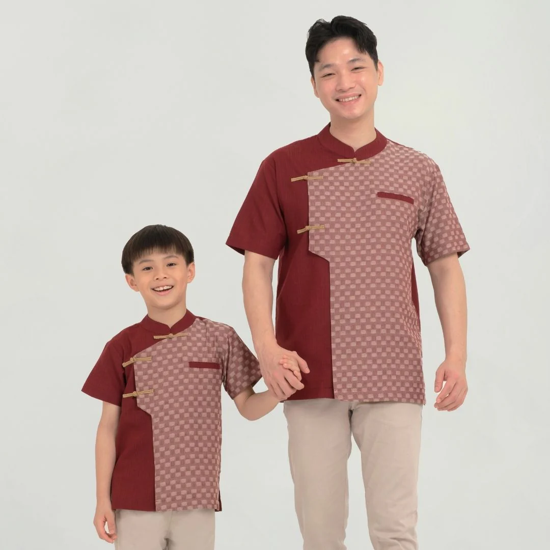 ZIEL KIDS - Baifen Cheongsam | Cheongsam | Couple Dad & Boy
