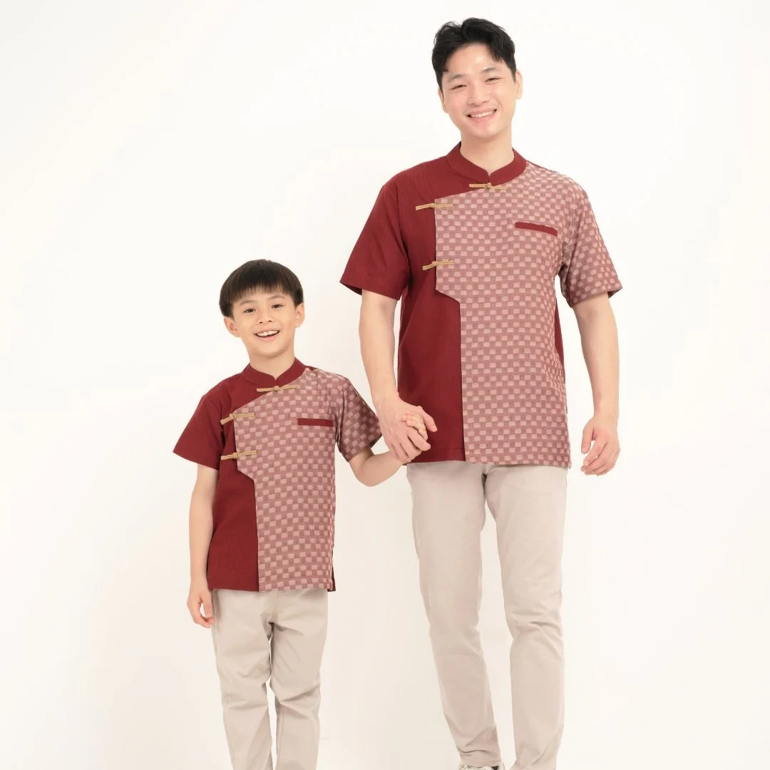 ZIEL KIDS - Baifen Cheongsam | Cheongsam | Couple Dad & Boy - Image 2
