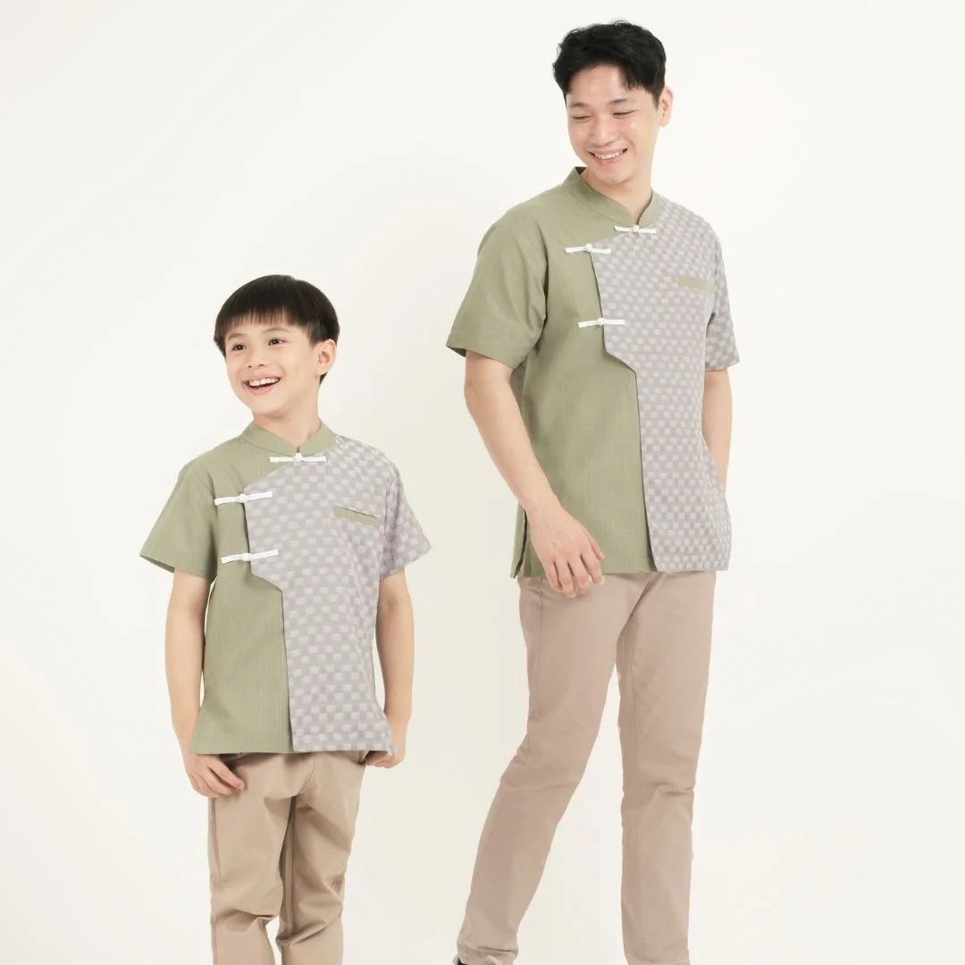 ZIEL KIDS - Baifen Cheongsam | Cheongsam | Couple Dad & Boy - Image 3