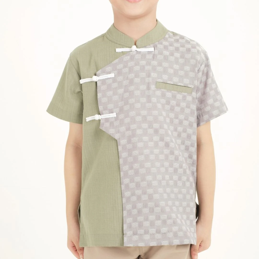ZIEL KIDS - Baifen Cheongsam | Cheongsam | Couple Dad & Boy - Image 5