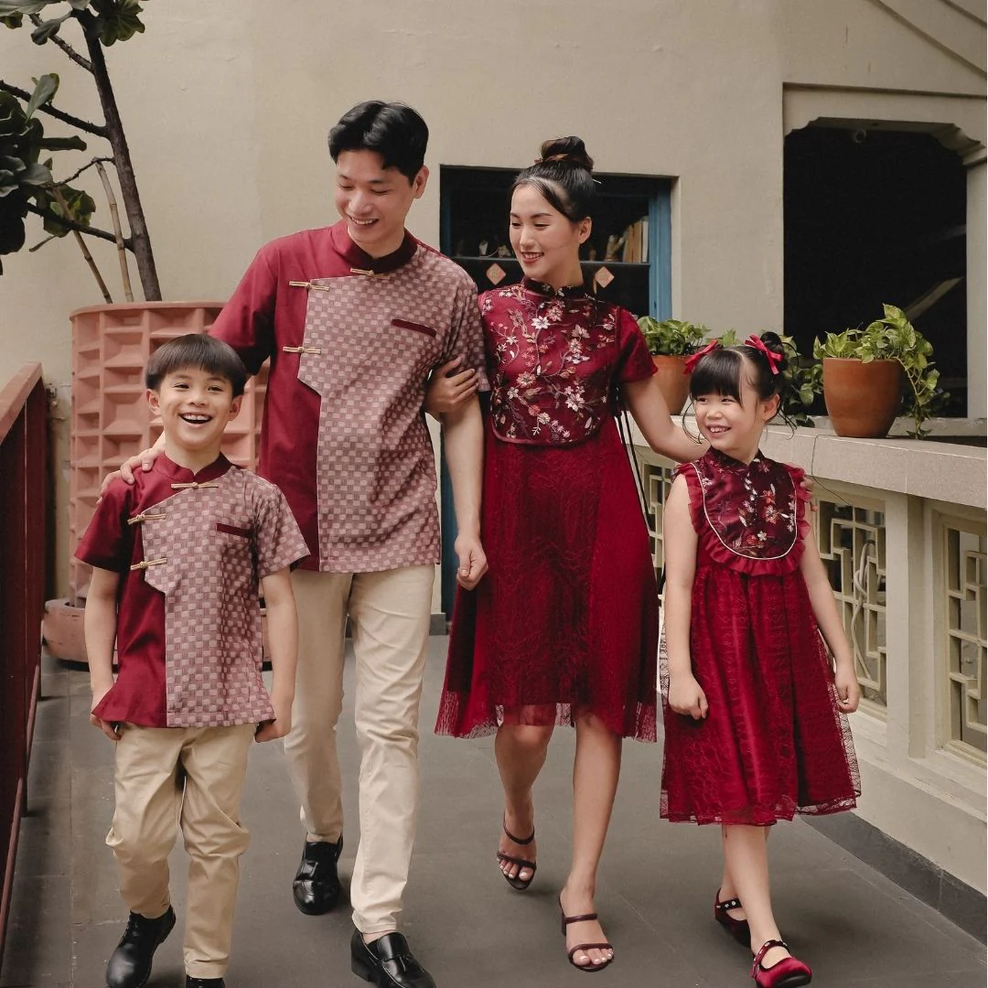 ZIEL KIDS - Baifen Cheongsam | Cheongsam | Couple Dad & Boy - Image 6
