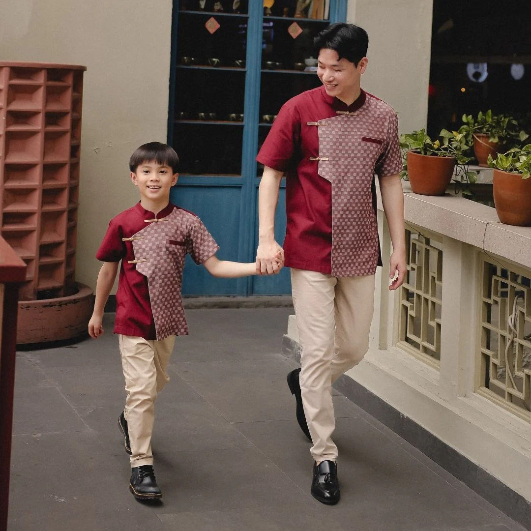 ZIEL KIDS - Baifen Cheongsam | Cheongsam | Couple Dad & Boy - Image 8