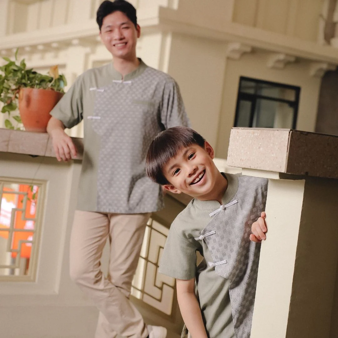 ZIEL KIDS - Baifen Cheongsam | Cheongsam | Couple Dad & Boy - Image 9