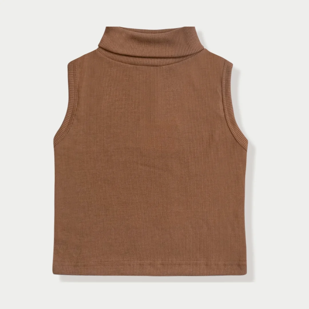 ZIEL KIDS Caca Top Baju Anak Perempuan Kaos Turtle Neck Rib Cotton Premium - Image 2