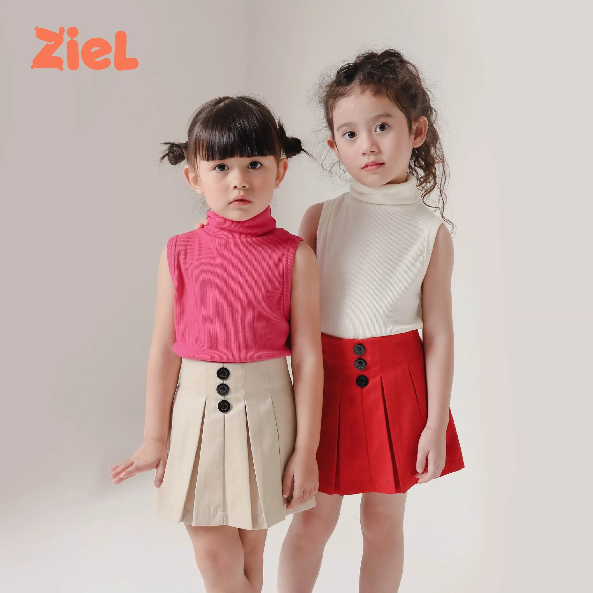ZIEL KIDS Caca Top Baju Anak Perempuan Kaos Turtle Neck Rib Cotton Premium - Image 6