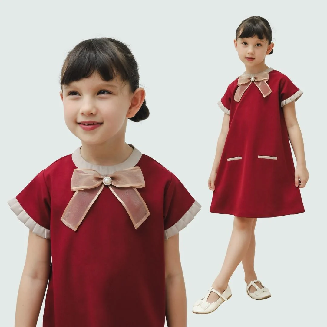 ZIEL KIDS - Carla Set & Dress Terusan Semiwool Premium Couple Mom & Girl - Image 3