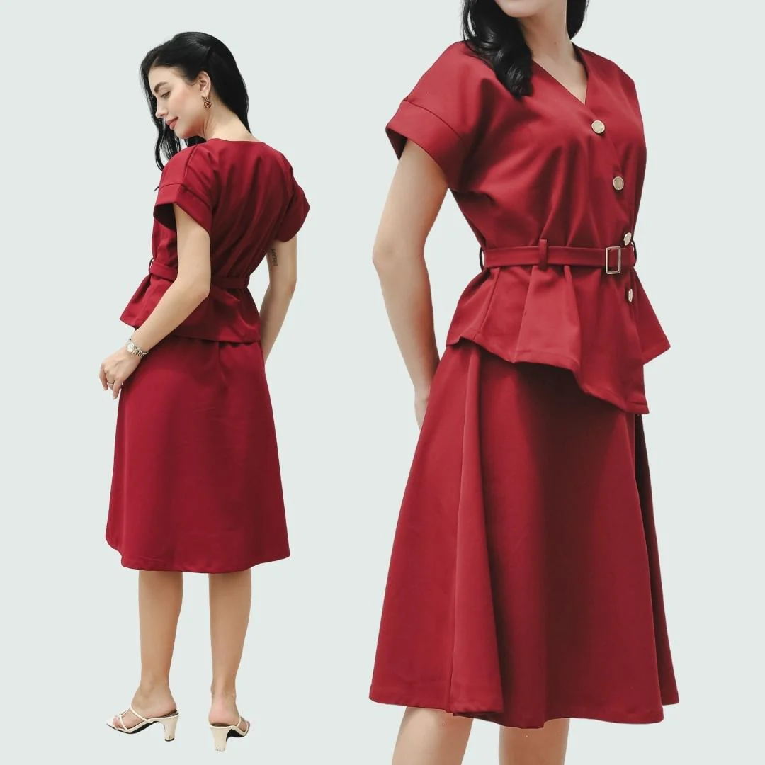 ZIEL KIDS - Carla Set & Dress Terusan Semiwool Premium Couple Mom & Girl - Image 6