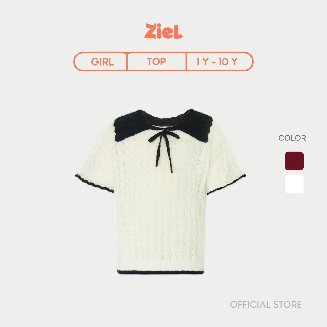 ZIEL KIDS - Cassandra Top Baju Anak Perempuan Atasan Katun Knit Premium
