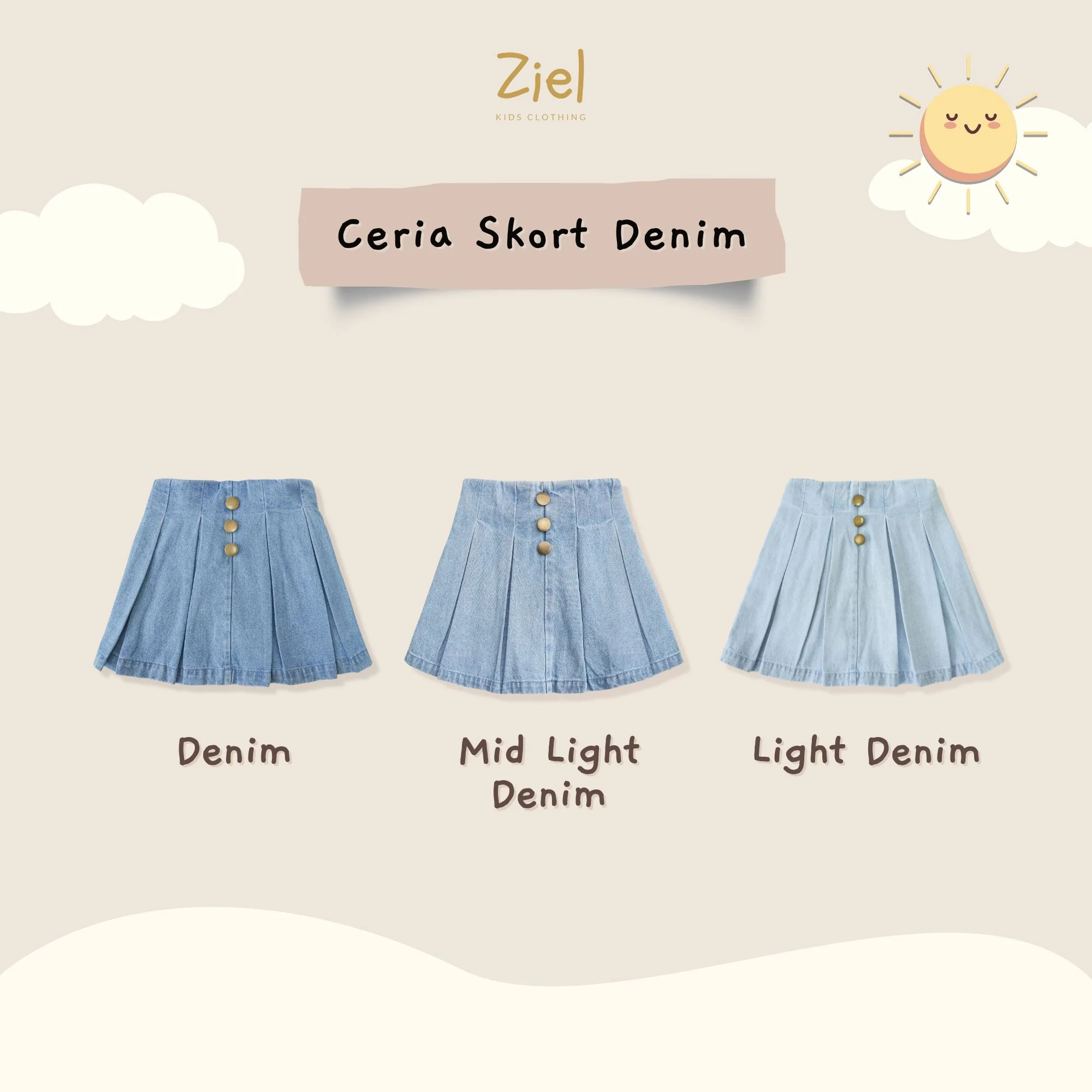 Ceria Skort Denim - Image 11