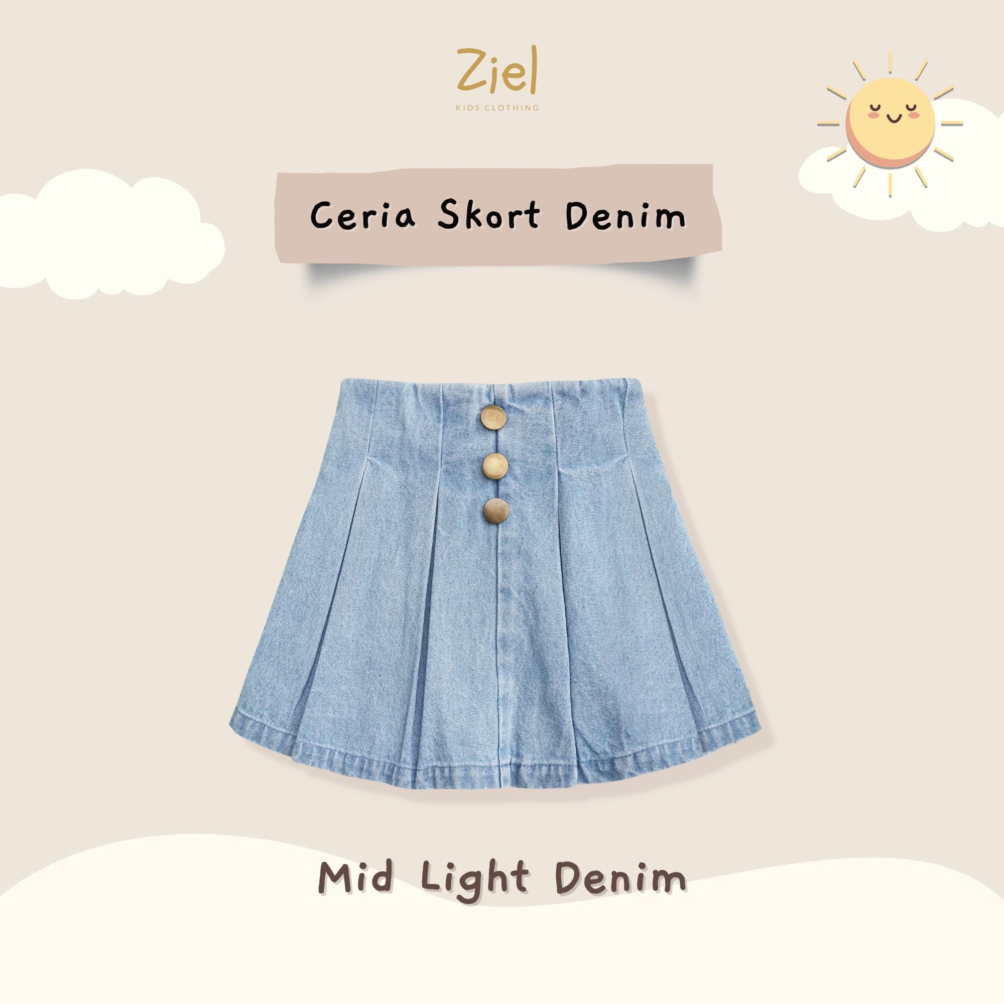 Ceria Skort Denim - Image 12