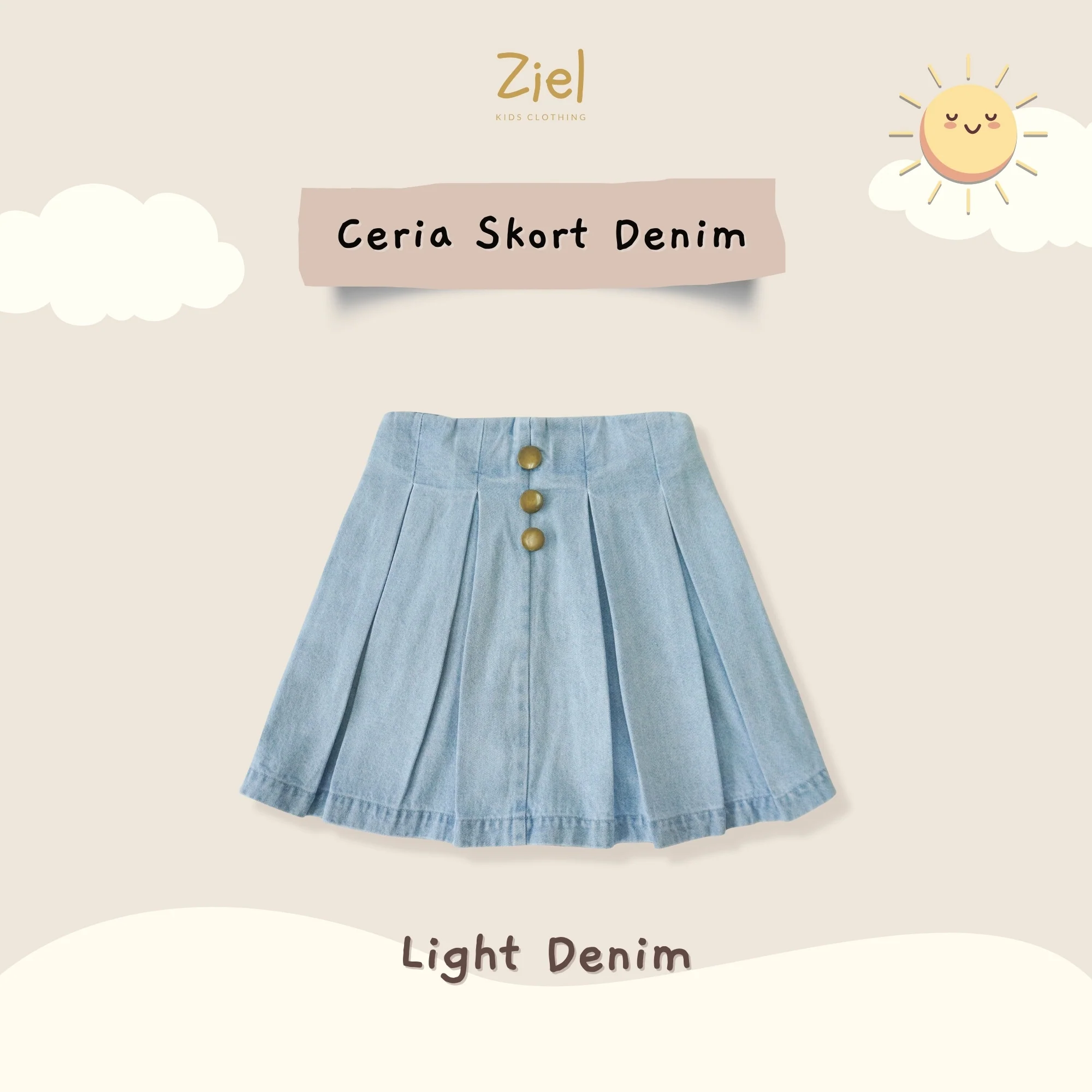 Ceria Skort Denim - Image 14