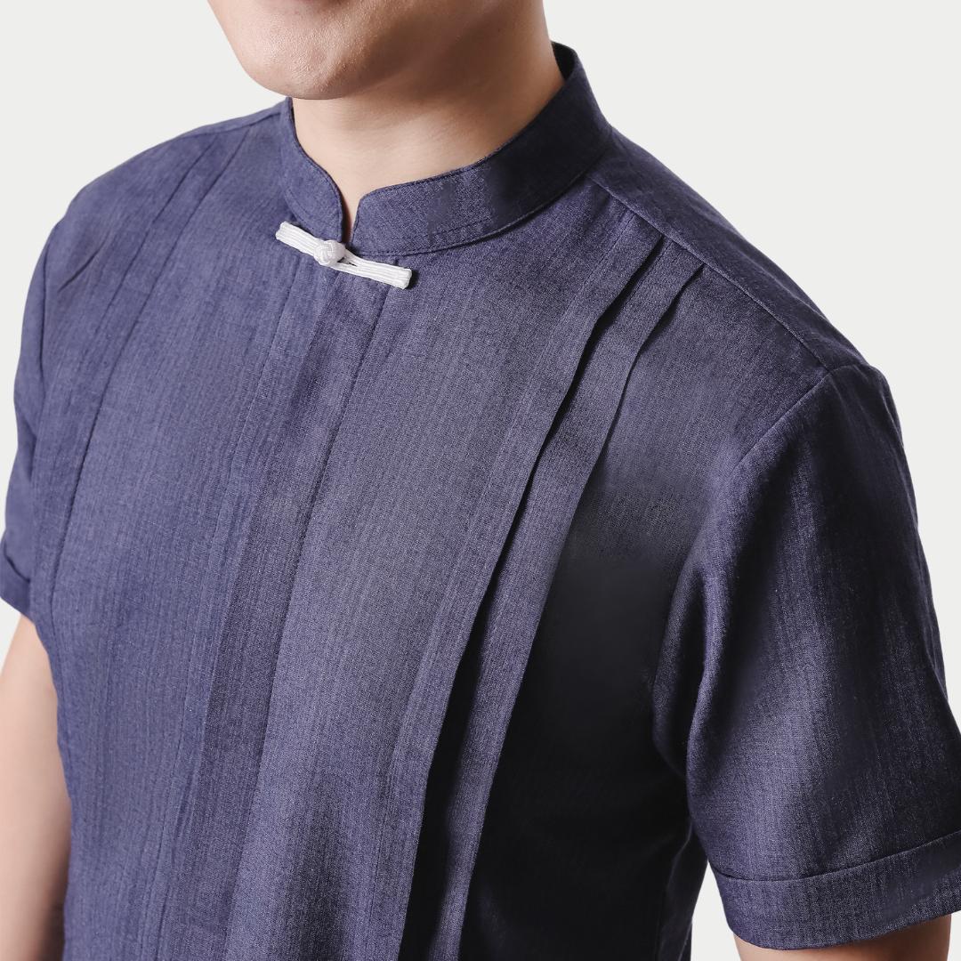 ZIEL KIDS - Chenle Cheongsam | CNY 2026 | Atasan Qipao Cotton Premium | Couple Dad & Boy - Image 4