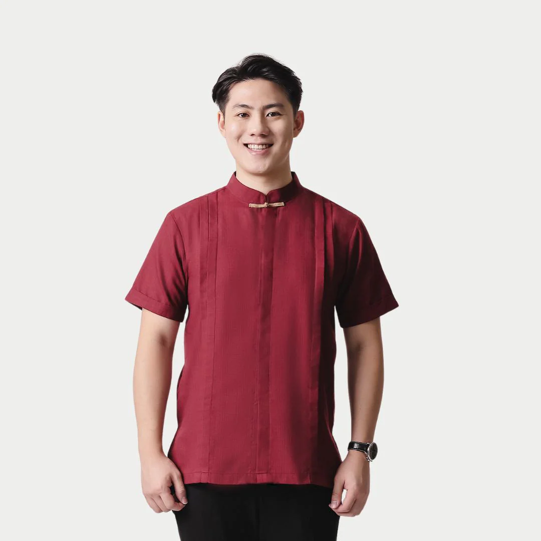ZIEL KIDS - Chenle Cheongsam | CNY 2026 | Atasan Qipao Cotton Premium | Couple Dad & Boy - Image 5
