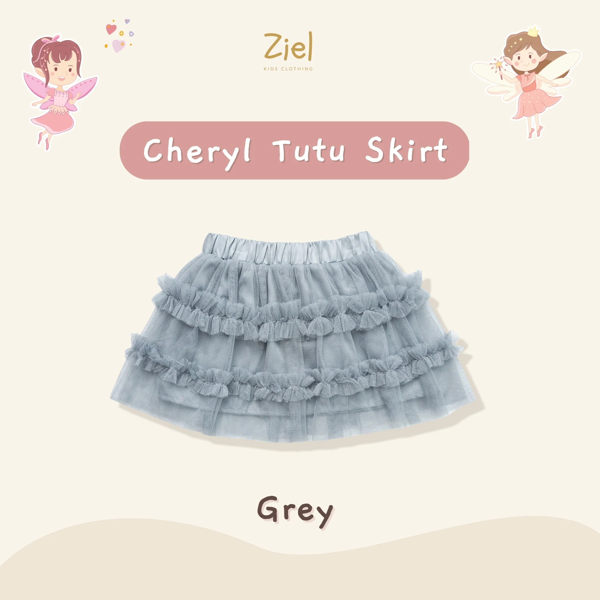 Cheryl Tutu Skirt - Ziel Kids x Little Fairy Collection - Image 14
