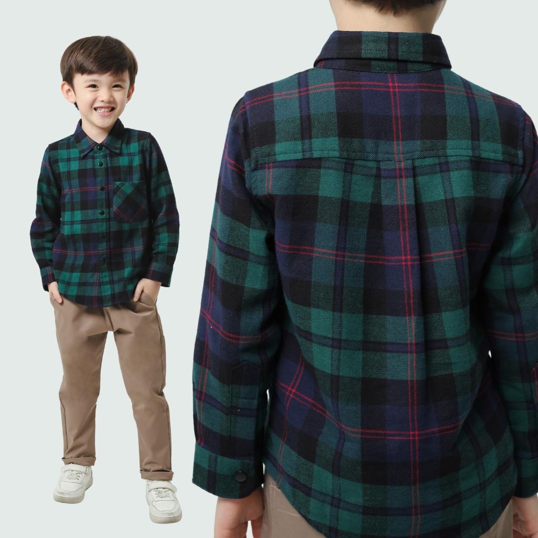 ZIEL KIDS - Clement Top Kemeja Flannel Premium Couple Dad & Boy - Image 6