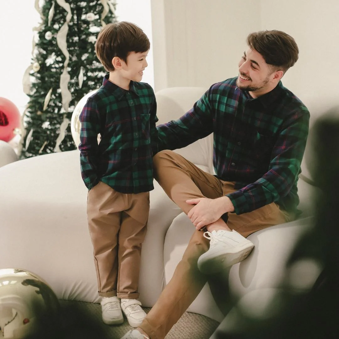 ZIEL KIDS - Clement Top Kemeja Flannel Premium Couple Dad & Boy - Image 7