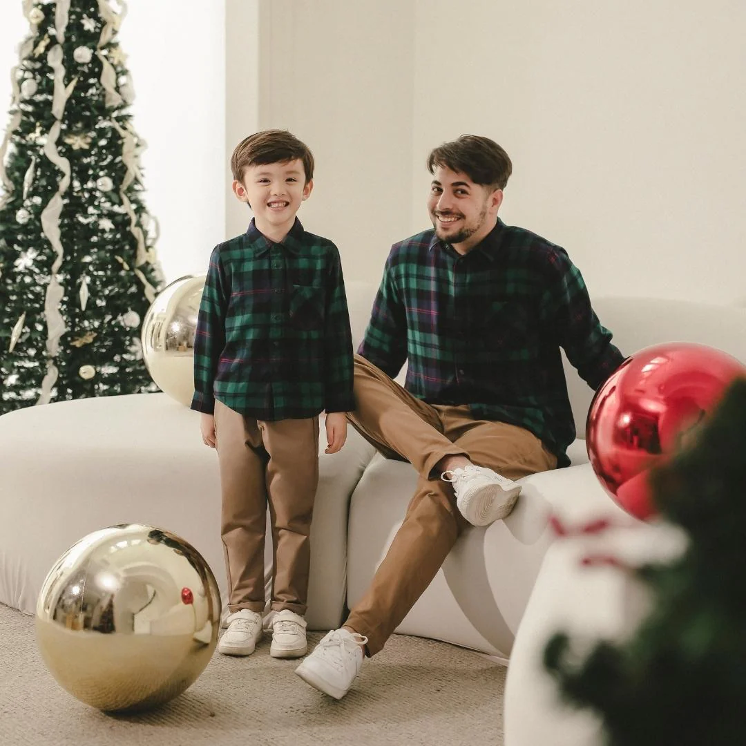 ZIEL KIDS - Clement Top Kemeja Flannel Premium Couple Dad & Boy - Image 9