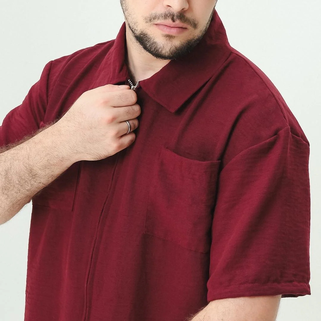 ZIEL KIDS - Cosmo Top Atasan Linen Crincle Premium Couple Dad & Boy - Image 3