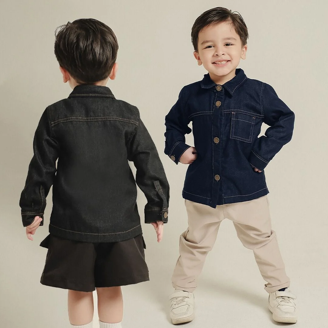 ZIEL KIDS - Elden Top Kemeja Anak Laki-Laki Jeans Premium - Image 10