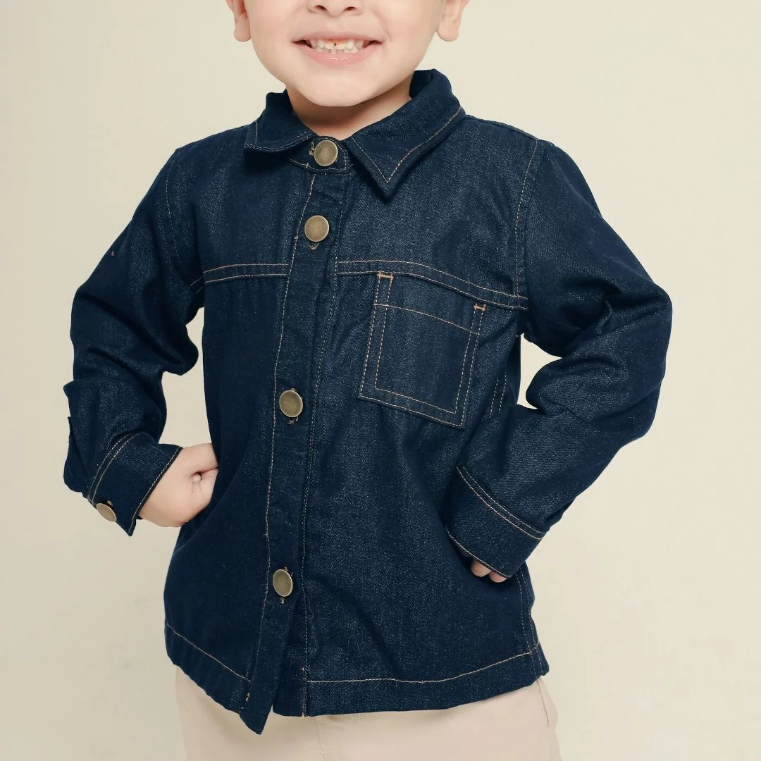ZIEL KIDS - Elden Top Kemeja Anak Laki-Laki Jeans Premium - Image 4