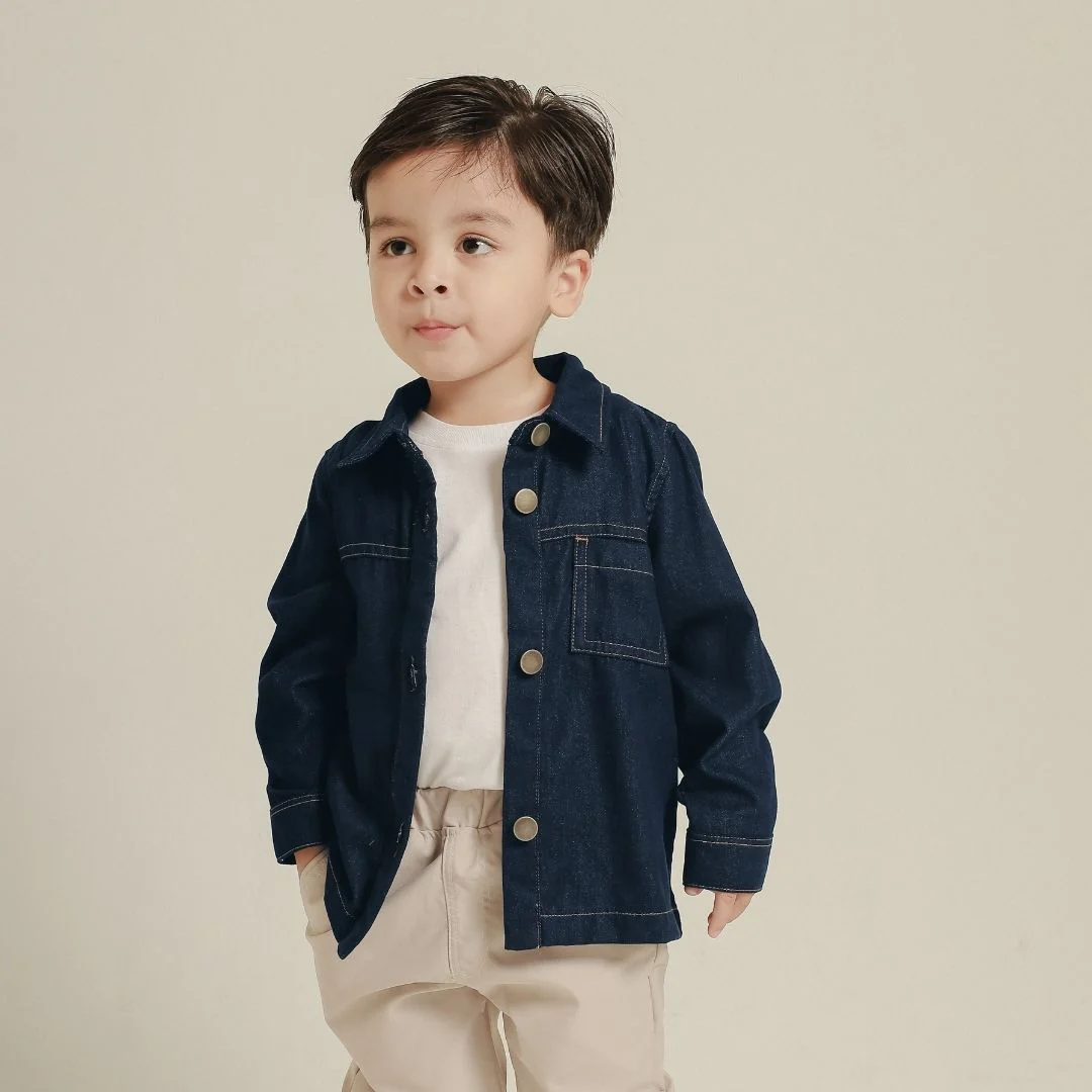 ZIEL KIDS - Elden Top Kemeja Anak Laki-Laki Jeans Premium - Image 6