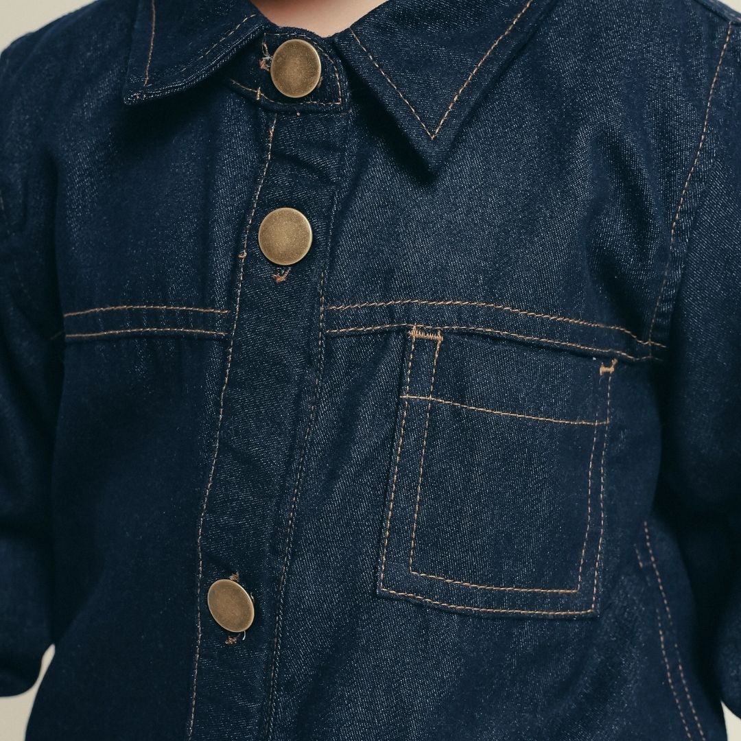 ZIEL KIDS - Elden Top Kemeja Anak Laki-Laki Jeans Premium - Image 8