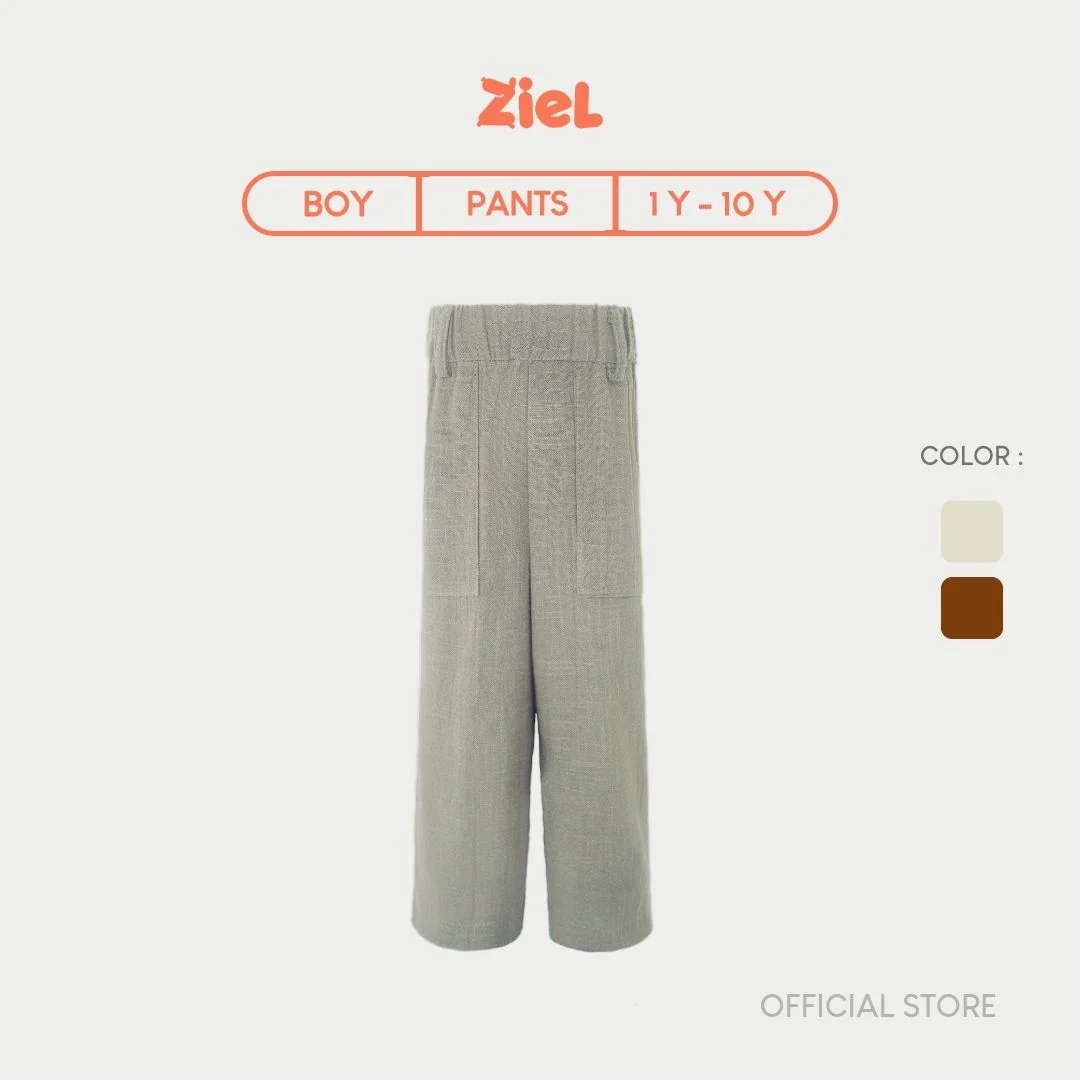 ZIEL KIDS - Finley Pants Celana Anak Laki-Laki Bawahan Cotton Linen Premium