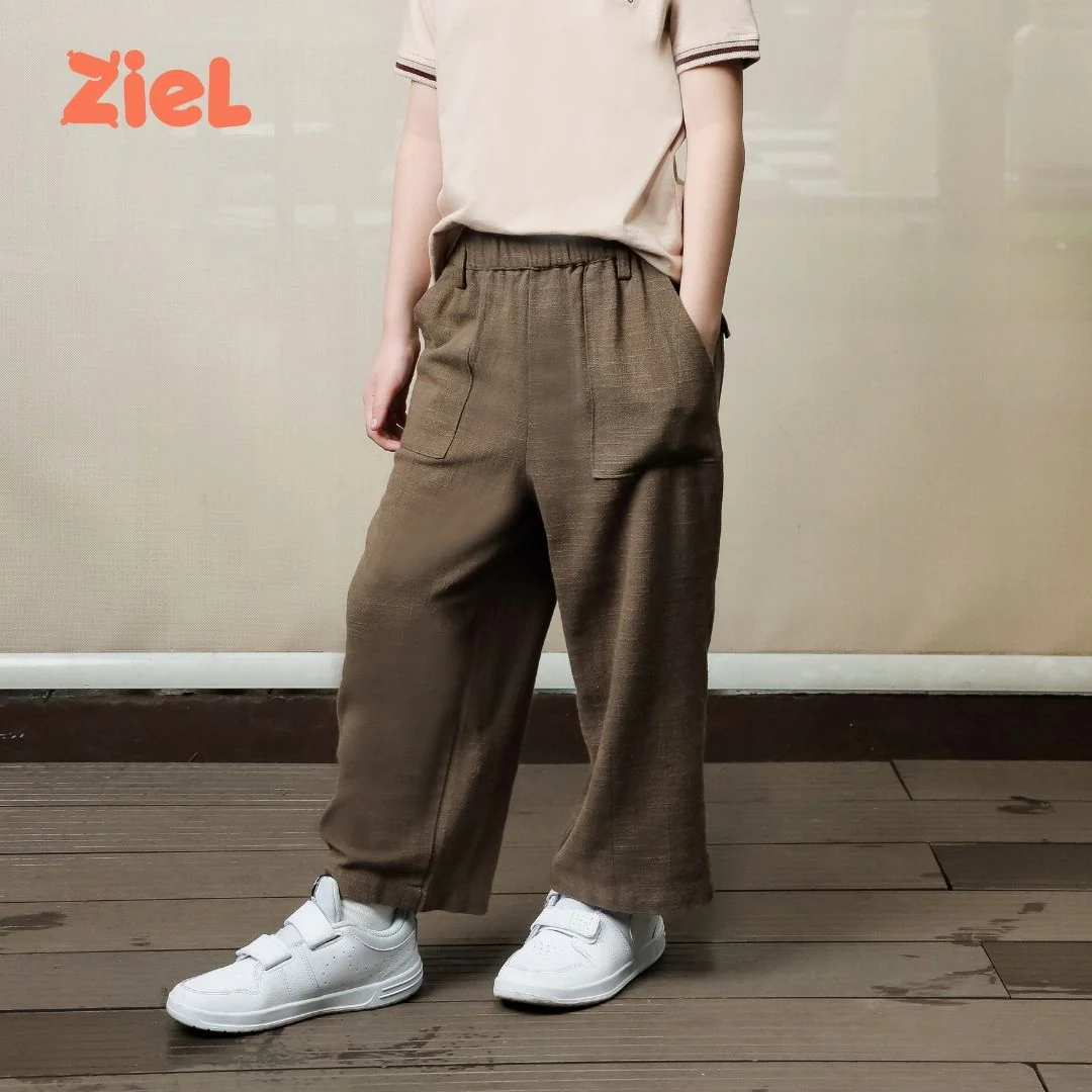 ZIEL KIDS - Finley Pants Celana Anak Laki-Laki Bawahan Cotton Linen Premium - Image 4