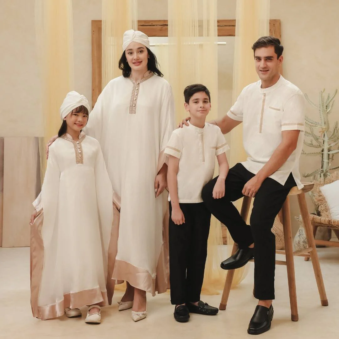 ZIEL KIDS - Hamzah Koko Lebaran 2026 Atasan Kemeja Katun Premium Couple Raya Dad & Boy - Image 8