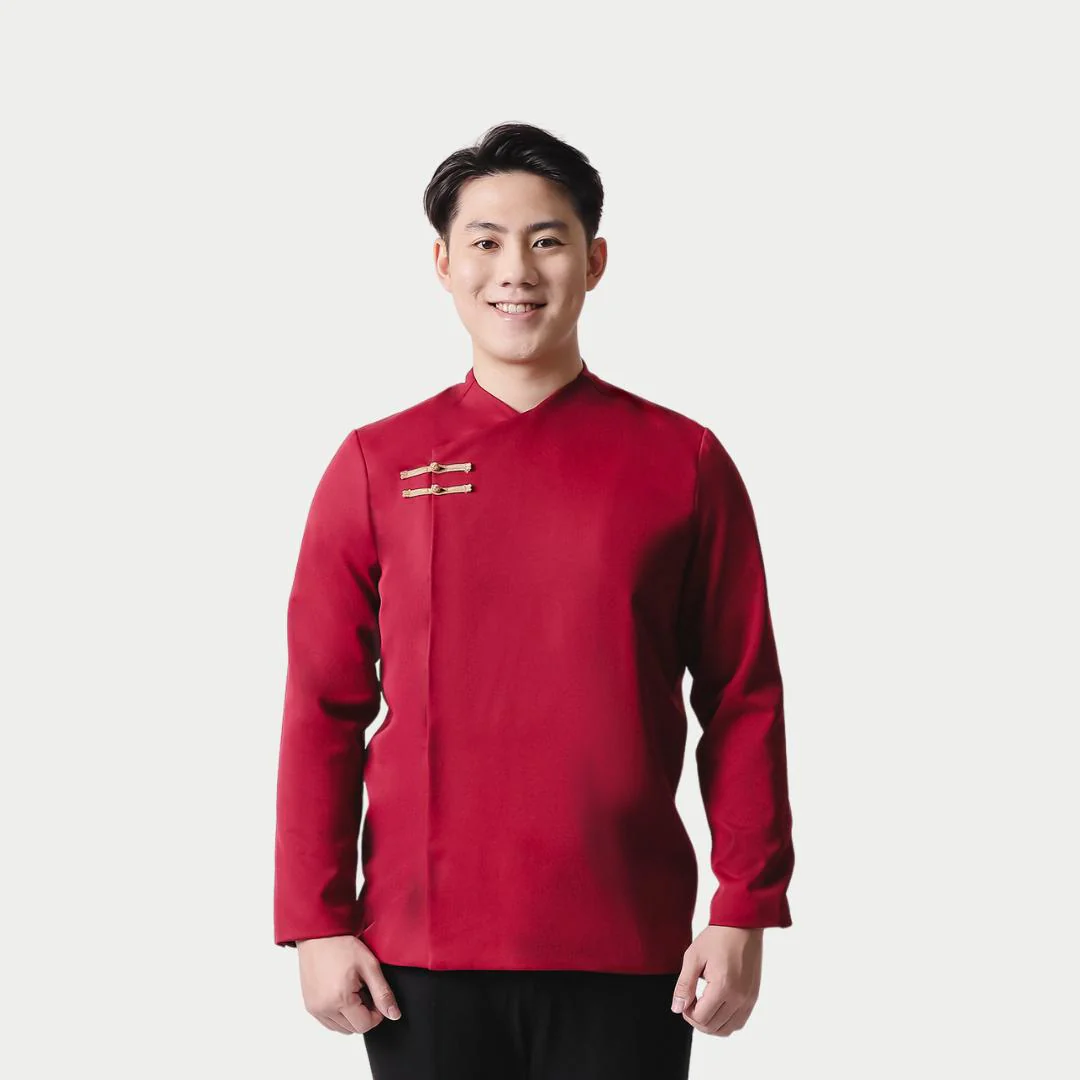 ZIEL KIDS - Hao Cheongsam | CNY 2026 | Atasan Qipao Semiwool Premium | Couple Dad & Boy - Image 4
