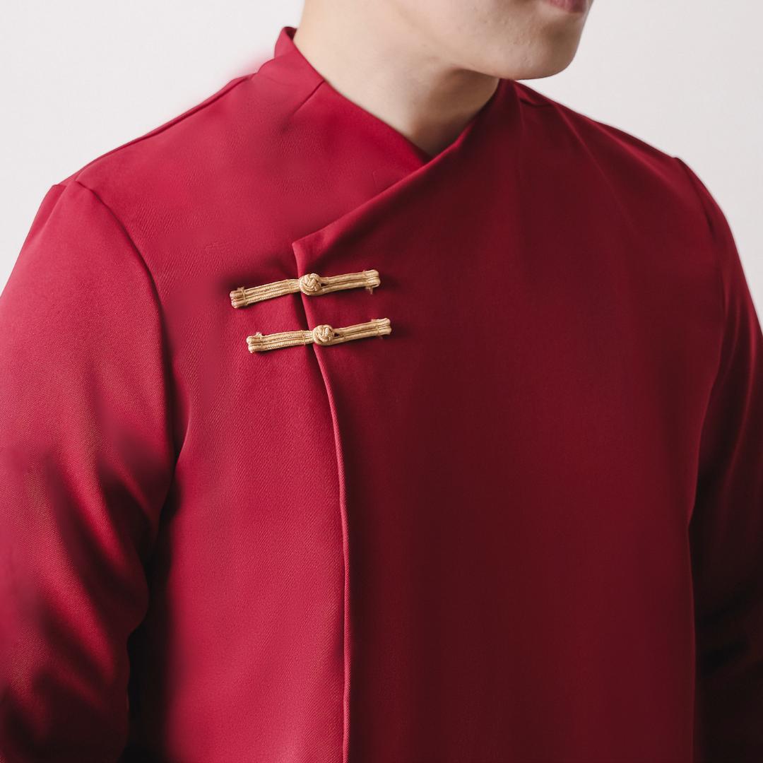 ZIEL KIDS - Hao Cheongsam | CNY 2026 | Atasan Qipao Semiwool Premium | Couple Dad & Boy - Image 5