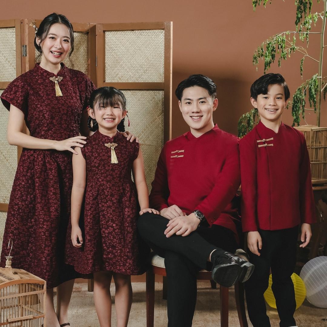 ZIEL KIDS - Hao Cheongsam | CNY 2026 | Atasan Qipao Semiwool Premium | Couple Dad & Boy - Image 8